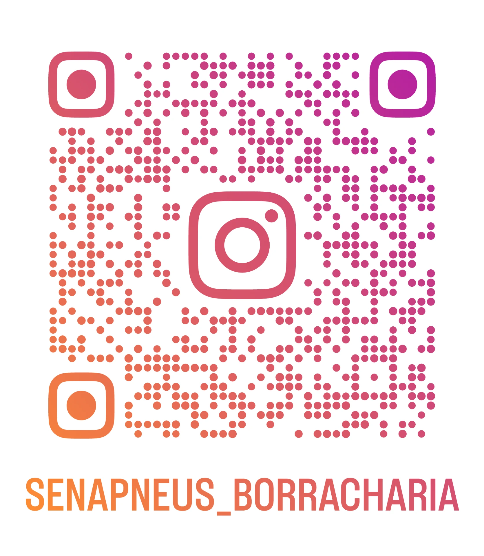 QR Code do Instagram @senapneus_borracharia